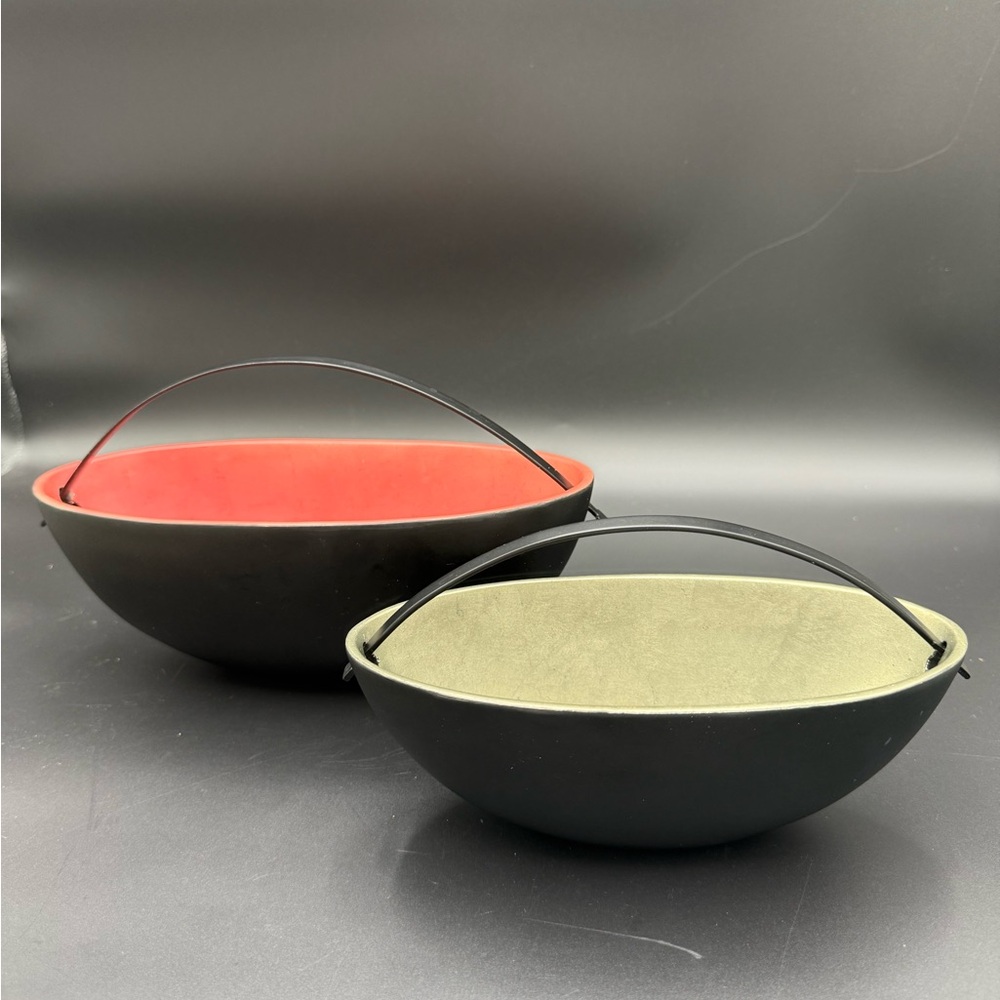 Signed Mathias Paris bowls with handles